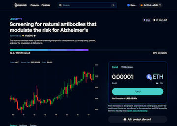 The final design of the project page in Catalyst.